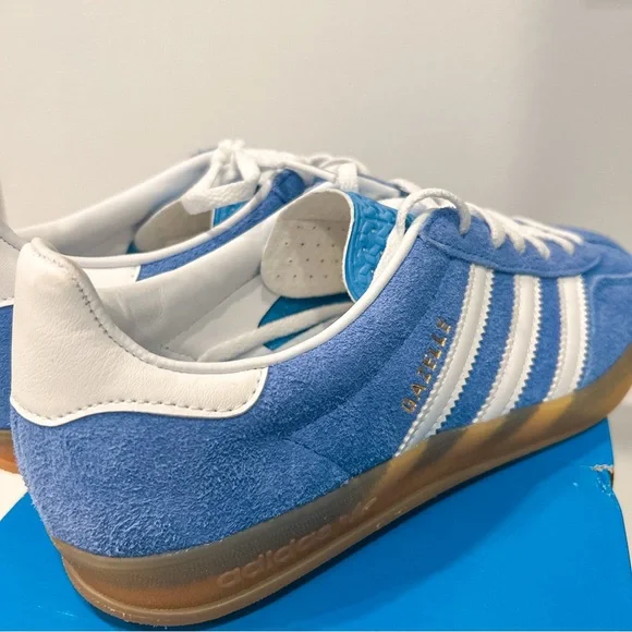 Adidas Originals Gazelle Indoor Blue Fusion HQ8717 Shoes Sneakers Samba W7.5 M6 - Picture 9 of 11